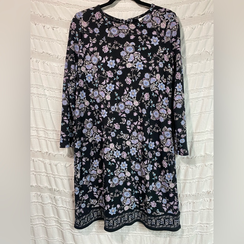 J Jill floral shift dress